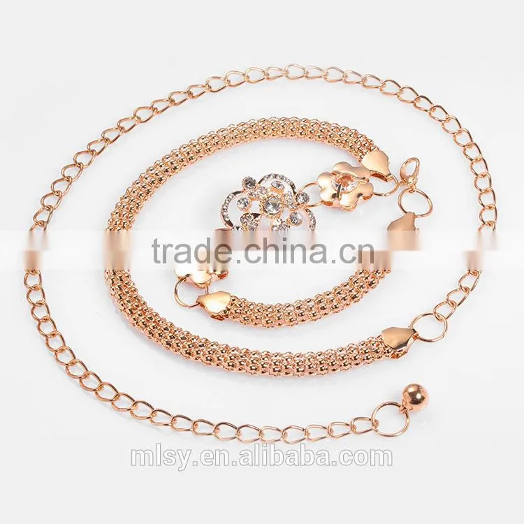 Custom different types of gold decorative metal chain Brightness F1-80051