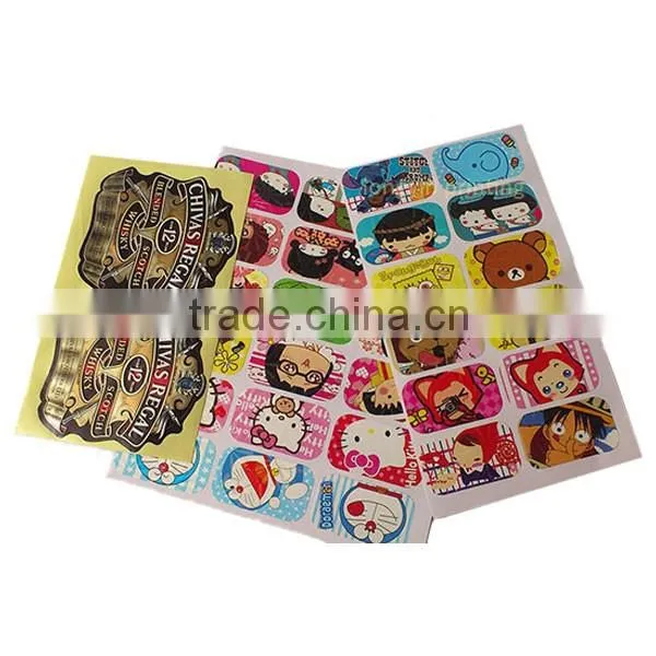 Custom art paper /PVC sticker, cartoon sticker printing