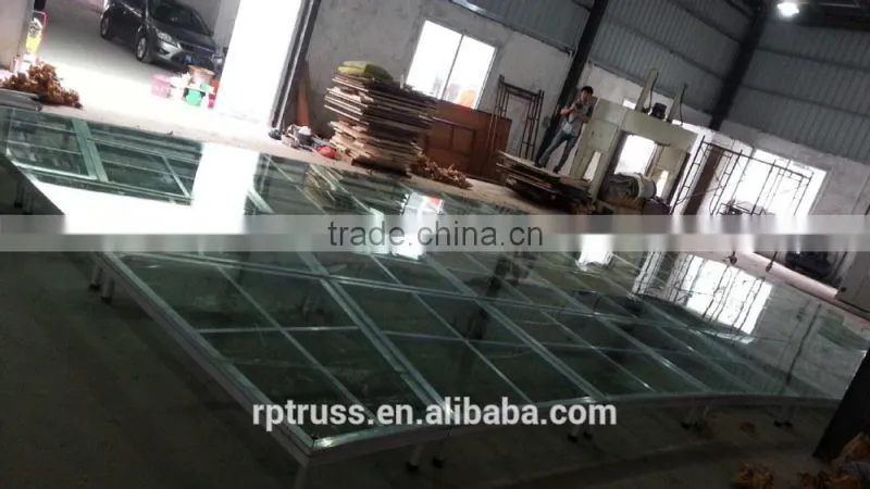acrylic stage for event rental and performance show