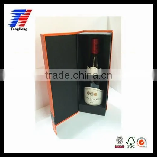 Fancy Custom Factory Price Foldable Paper Wine Packaging Gift Box