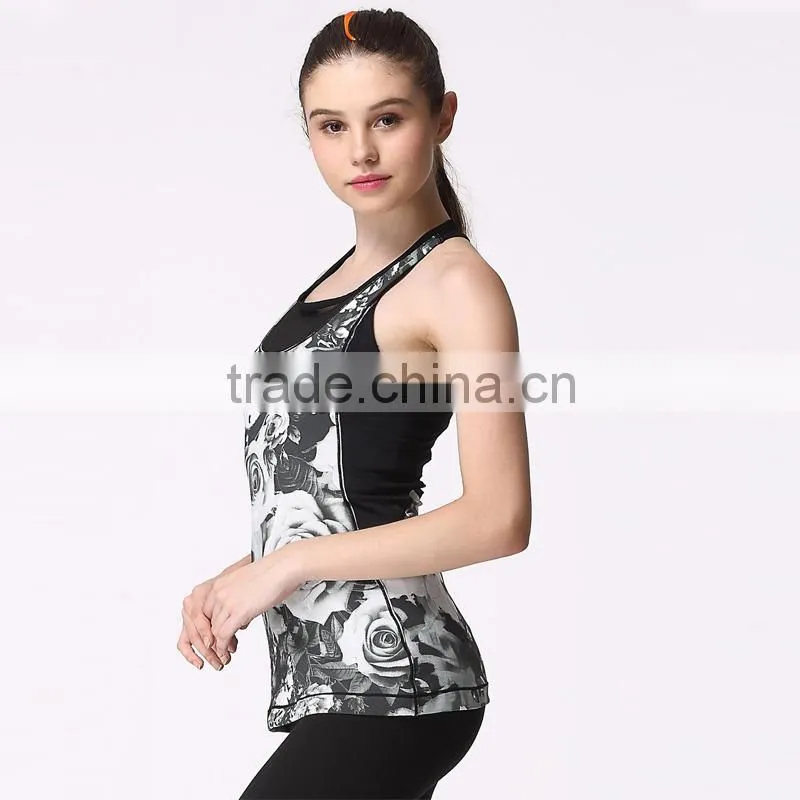 2015 running stringer vest, popular nice design yoga vest for ladies