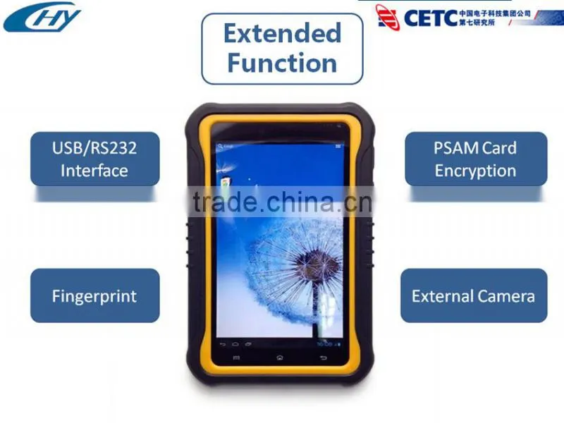 Industrial 7 inch Android 3G/4G Wifi/bluetooth handheld RFID tablet PC supplier