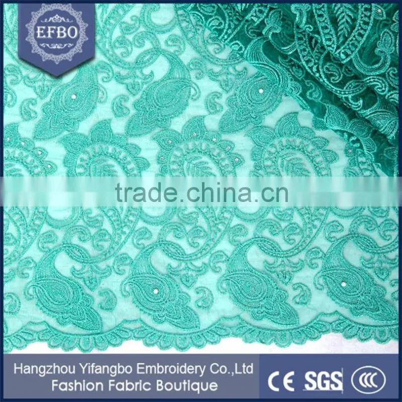 Mature Style Wine Color African Tulle Mesh Lace Fabric For Dresses