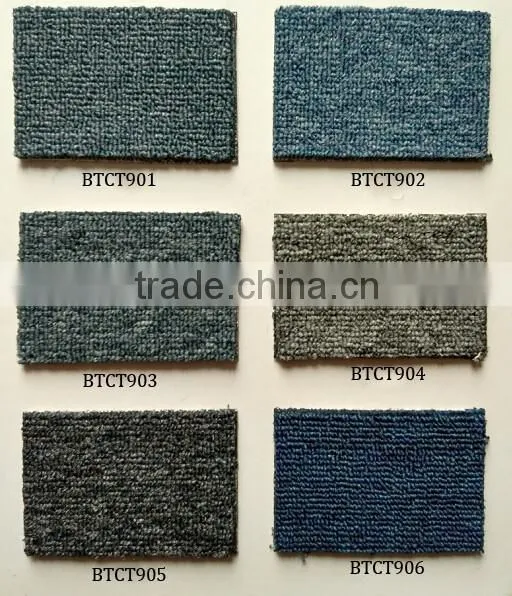 blue organic loop pp machine hand tufted carpet