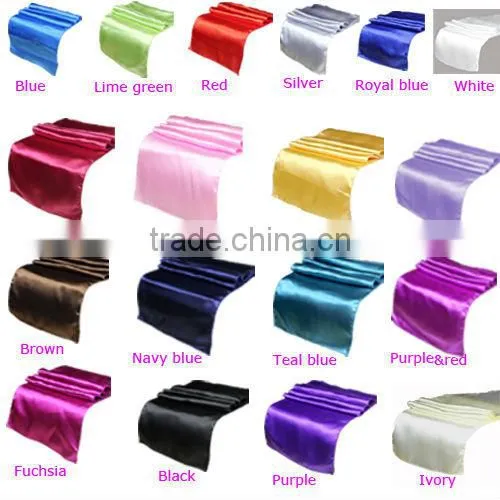 Satin Table Runner Table Cloth for Wedding Decor Supply Party Decor