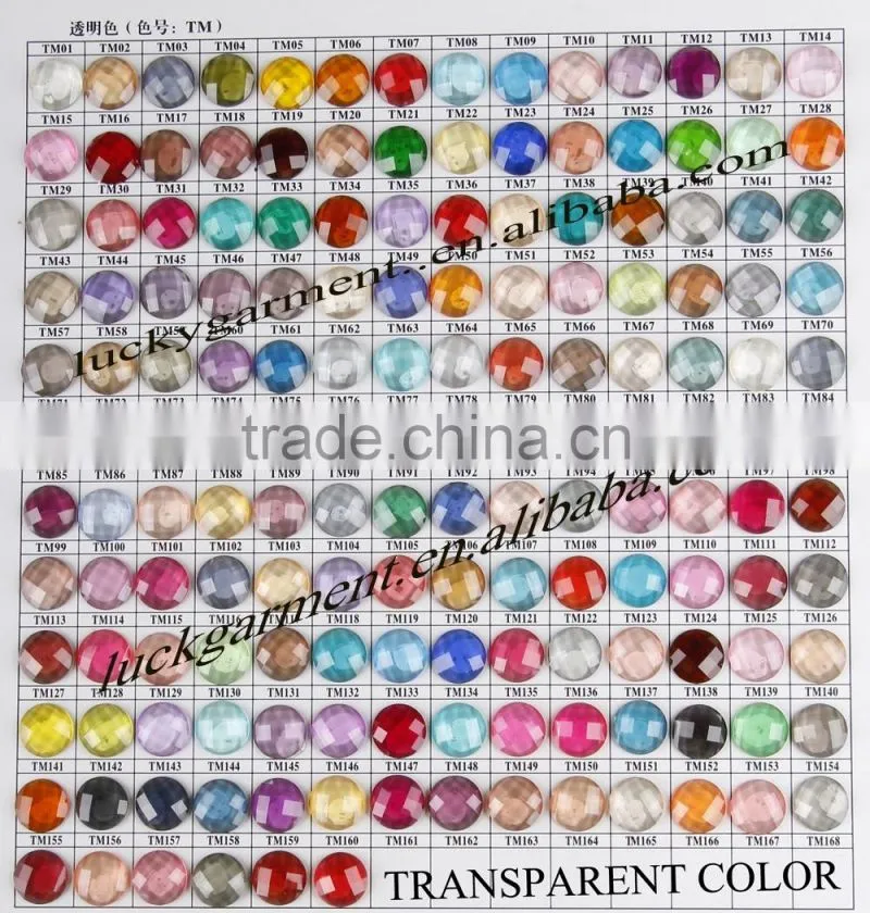 2016 new LUCKY high quality sew-on flat back heart shape acrylic stone ,acryl strass with/without holes
