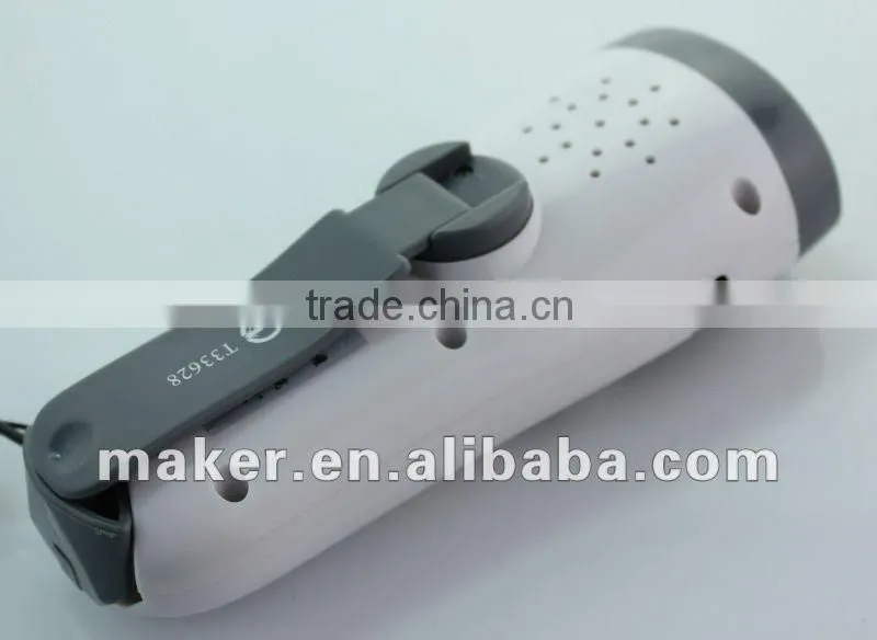 5 LED Dynamo Flashlight with AM/FM Radio Emergency Siren