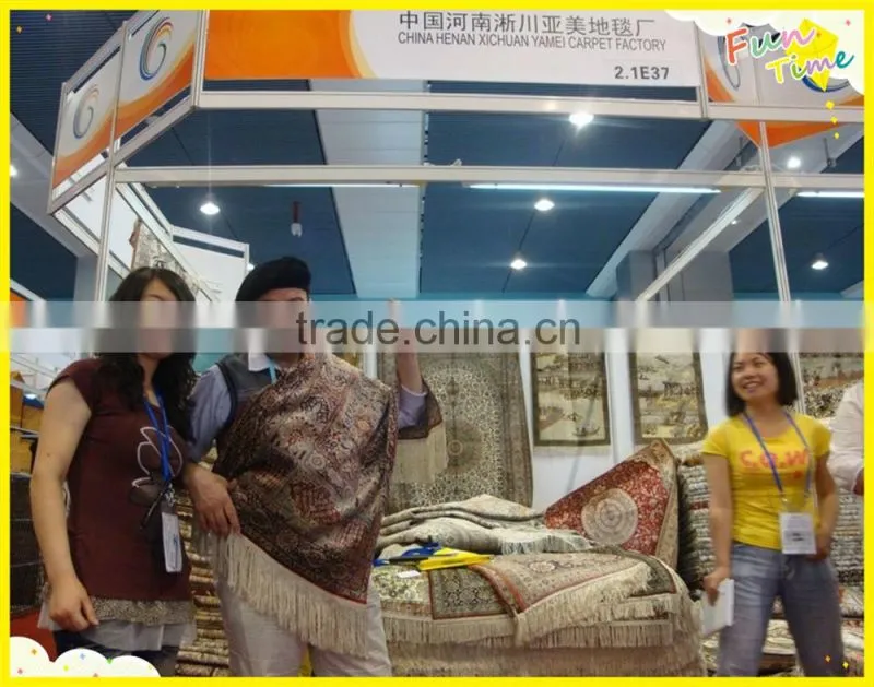 wool & silk carpet guangzhou factory handmade art woo l& silk carpet luxery palace carpet