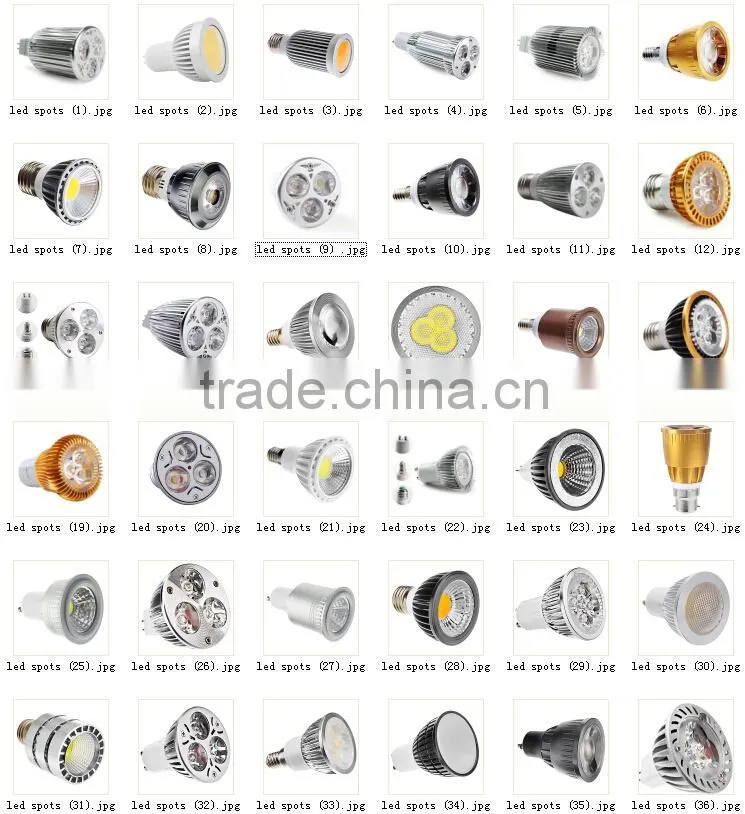 12V 220V 85-265V 3w 5w 7w e27 e14 b22 mr16 spot light led gu10 lightings