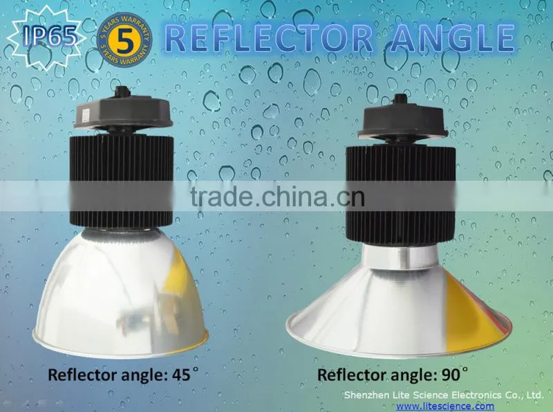 150w IP65 led high bay light, 45/90/120 degree Aluminum and PC diffuser