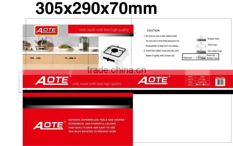 Euro type single burner gas stove