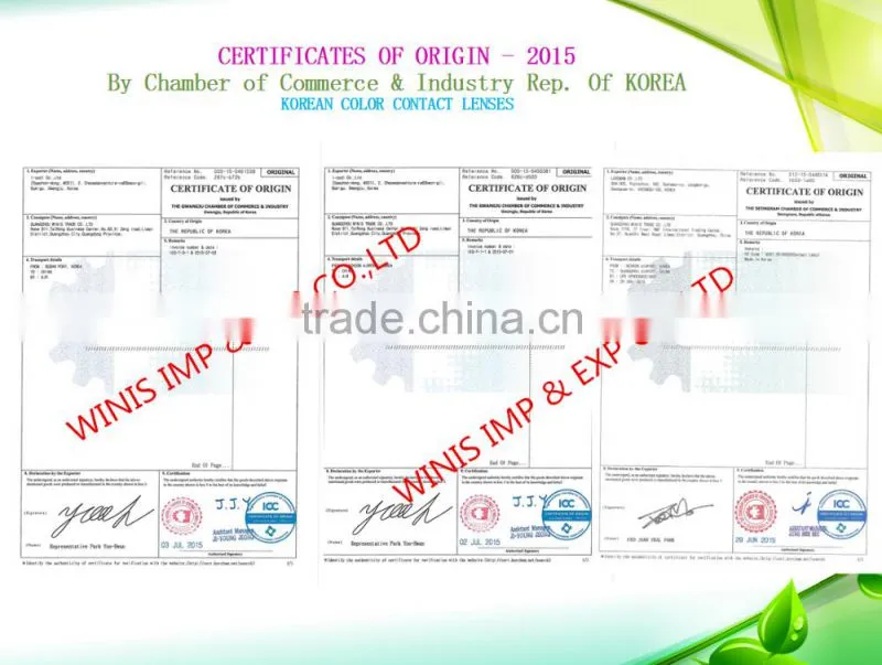 wholesale korean cosmetics Eclipse colored contact lenses for eyes