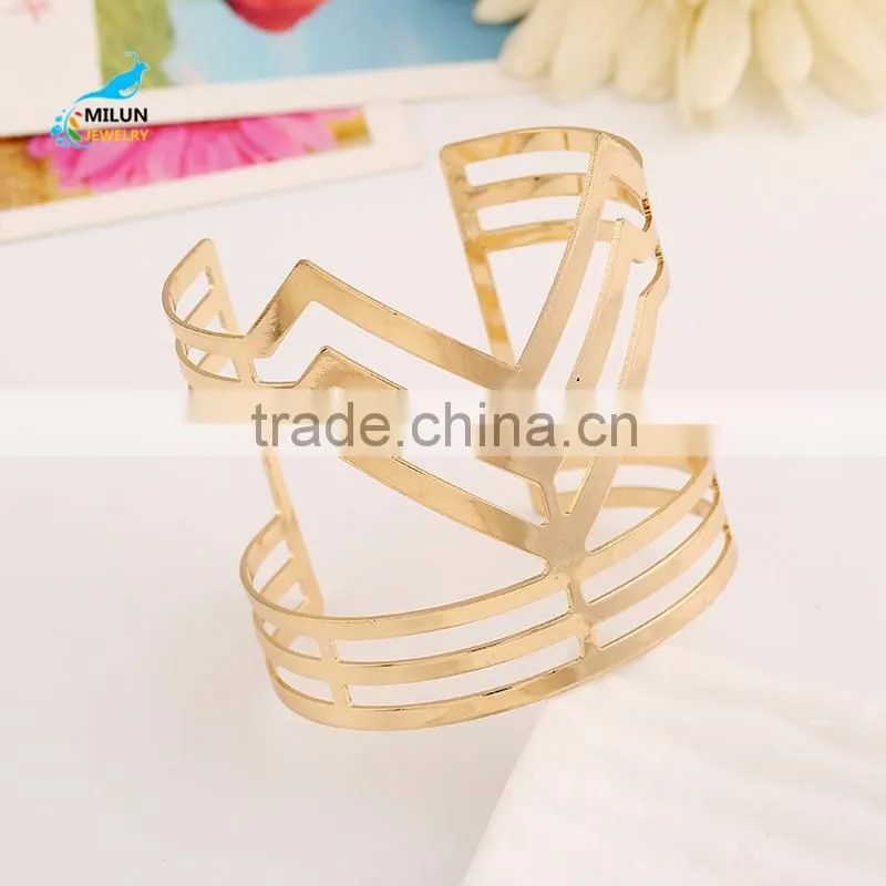 Cheap Simple Fashion Punk Charming Lady Open Cuff Bangle