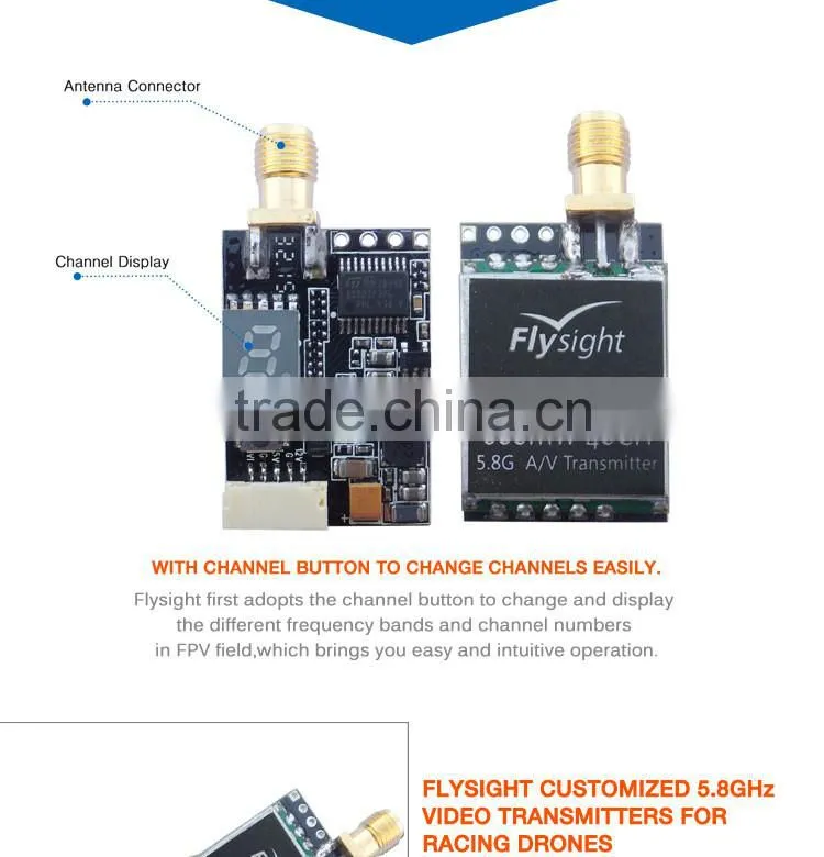 long range 5.8GHz 600mw FPV audio video wireless RF transmitter for rc helicopter