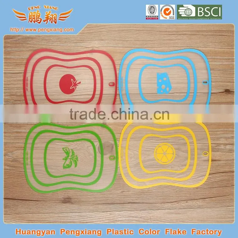 easy clean flexible thin plastic cutting board