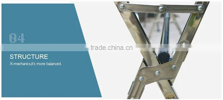X type stainless steel folding portable garment use cloth hanger stand