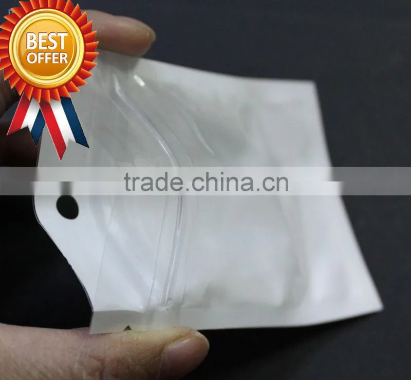 Resealable plastic pouch/bag with zipper For Smartphone/earphones/ID cards