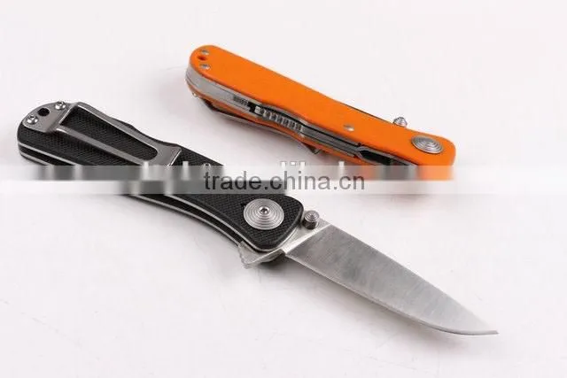 OEM three colors backlock folding knife