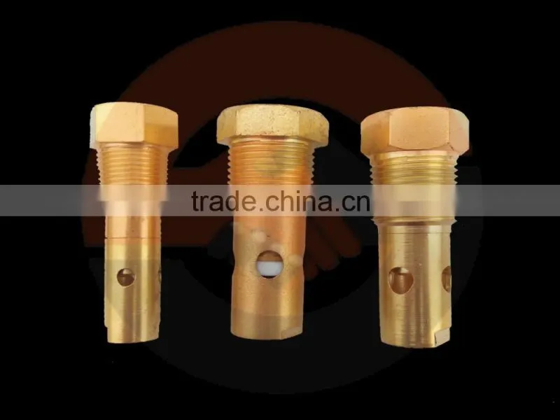 Brass spring piston check valves