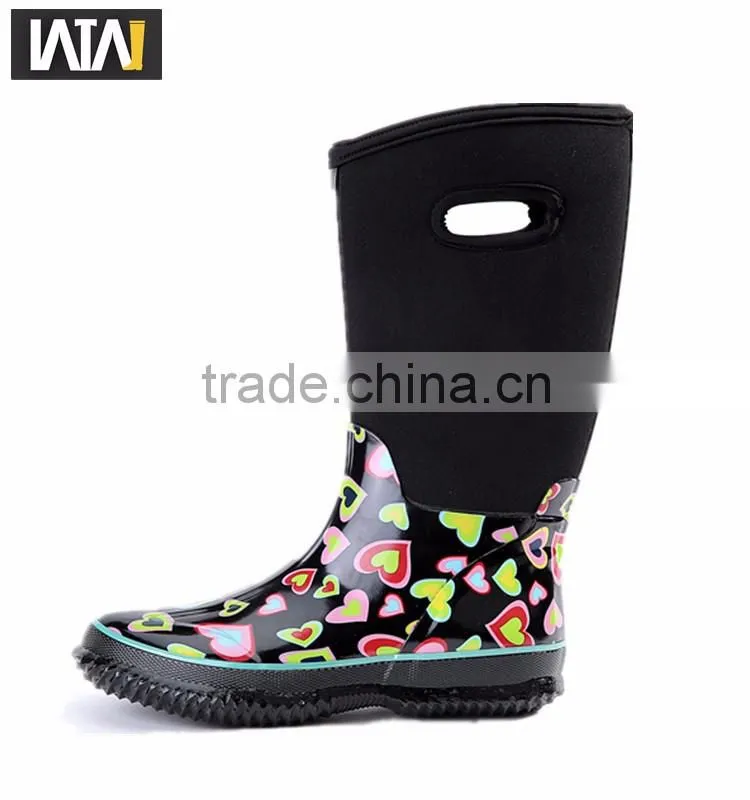 women neoprene rubber rain shoes