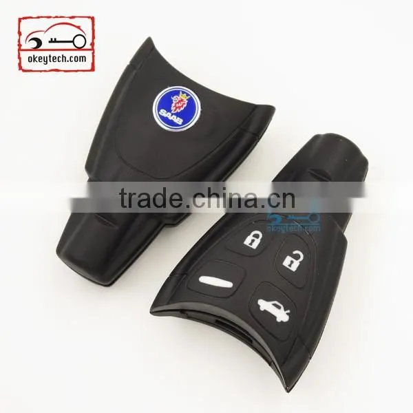 High Quatity Saab remote key shell Car Key saab soft 4 button romote key case saab fob