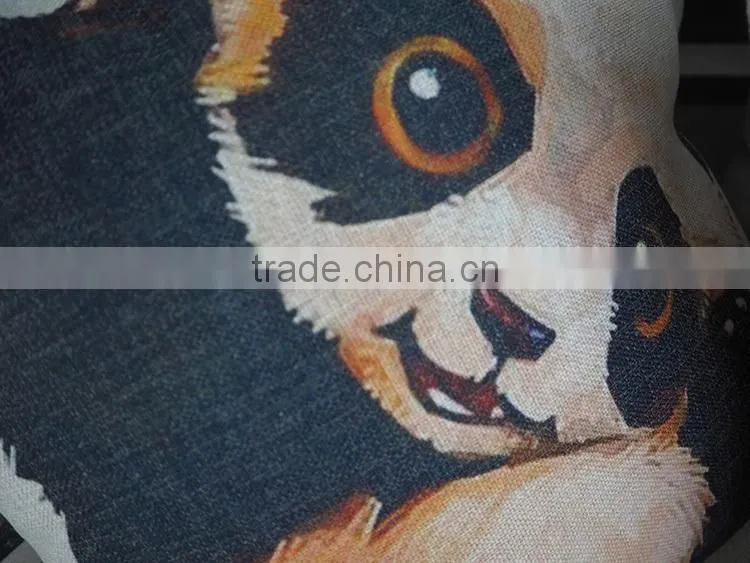 China custom cushion pillow manufacturer square panda 18inch pillows covers