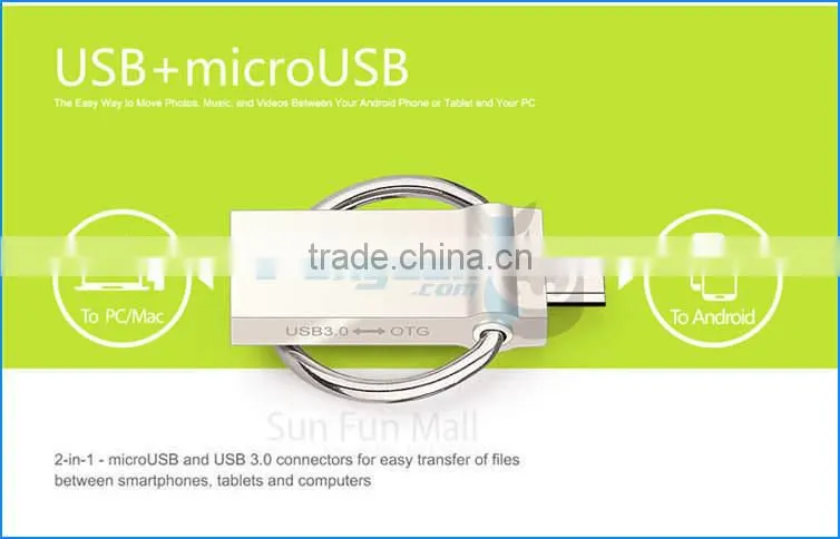 2015 Hot Mini OTG USB Flash Thumb Drive 8GB 16G 32G 64G OTG Function Memory Sticks for Samsung Smart Phone Tablet PC