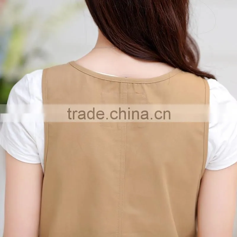 Sleeveless braces skirt