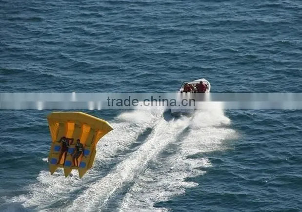 2016 Hot sale inflatable flying fish, flying banana boat, inflatable flying fish towable for water sport