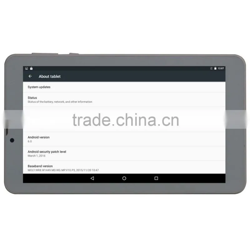 7 inch cheap Hot Selling android 6.0 tablet pc free sample tablet pc