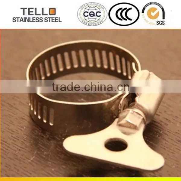 316 stainless steel worm gear hose clamps