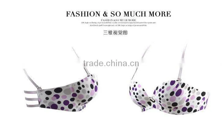 invisible bra and panty latex women fashion sexy cotton invisible printing bra set