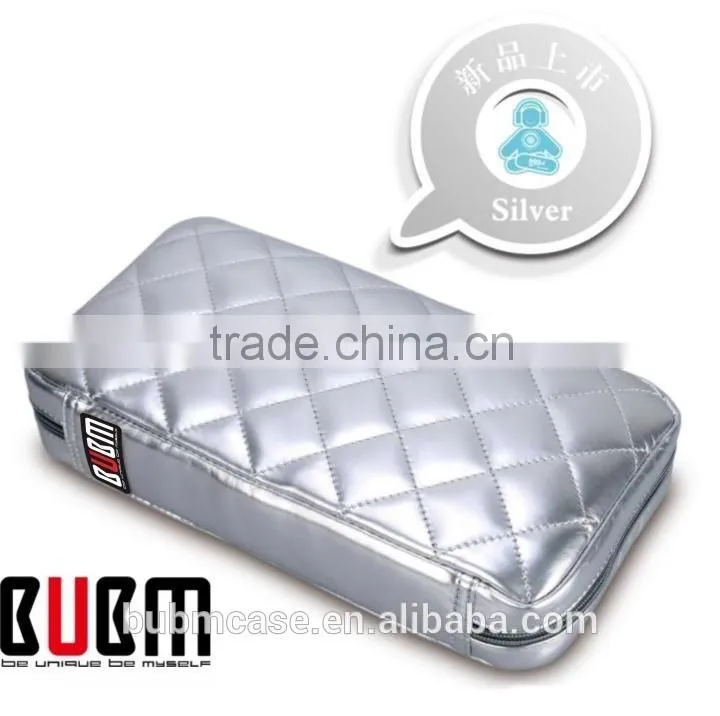 Fashion Silver 64 Capacity PU Fabric DVD Case CD Holder personalized cd case multi disc dvd cases