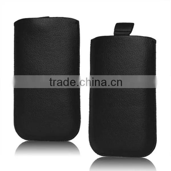 Mobile Phone Pouch Case For Apple iPhone 6 Pouch Case with Litchi Skin
