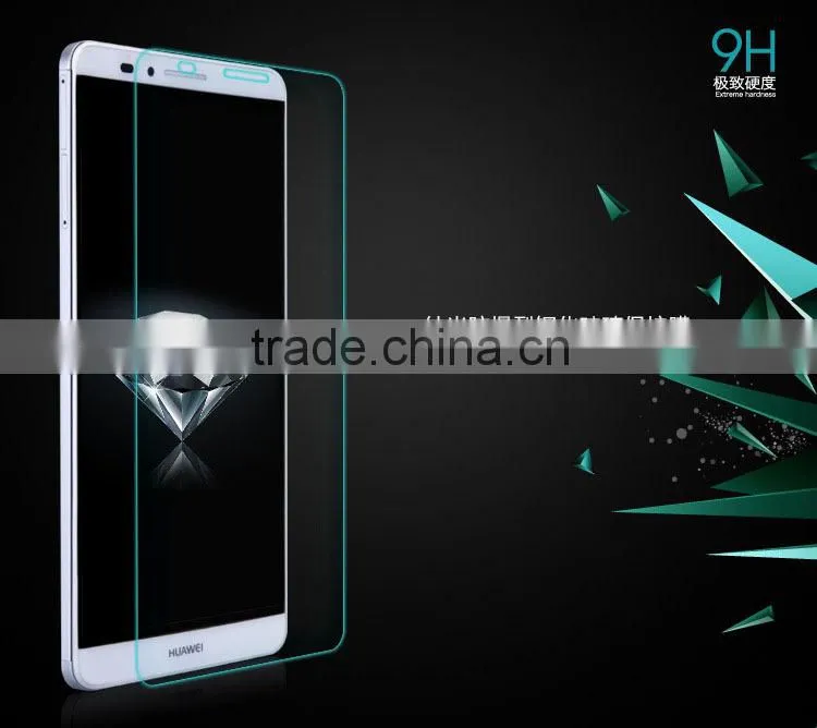 2015 hot new products,hight quality 9H hardness 2.5D round edge tempered glass screen protector for Huawei Mate 7