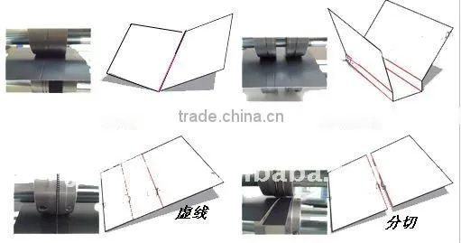 Semi paper creasing and perforating and Cutting machine
