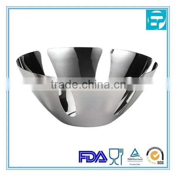 Heavy Stainless Steel fancy fruit bowl
