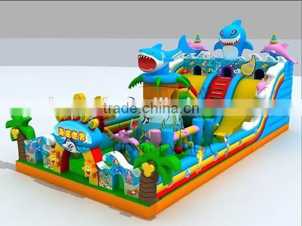 Cheap bouncy castle for sale , inflatable bouncy castle with slide , commercial bouncy castle