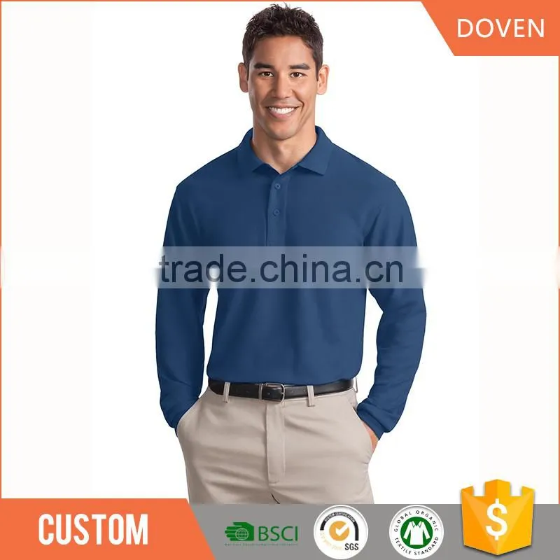 China factory OEM plain formal polo shirts polyester