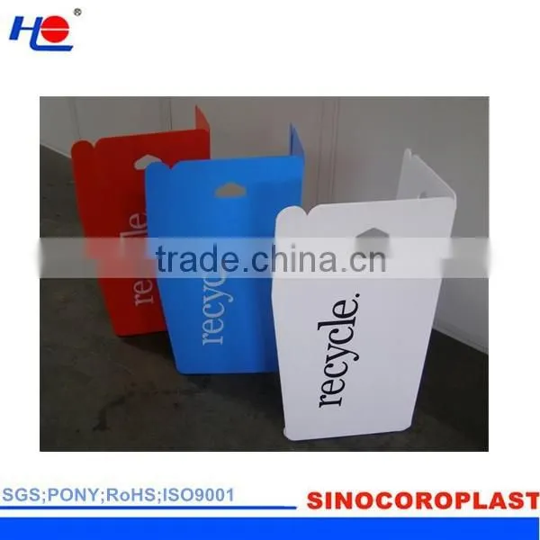 Recyclable PP Coroplast Green Bin