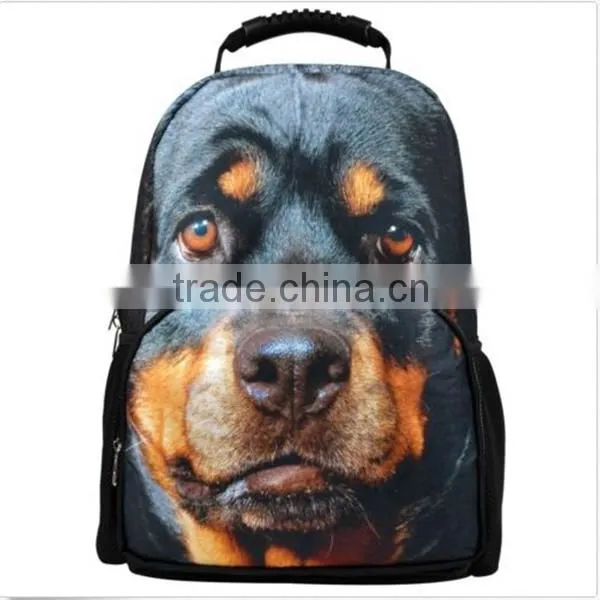 3d dog bags laptop backpack student bookbags school bags backpack