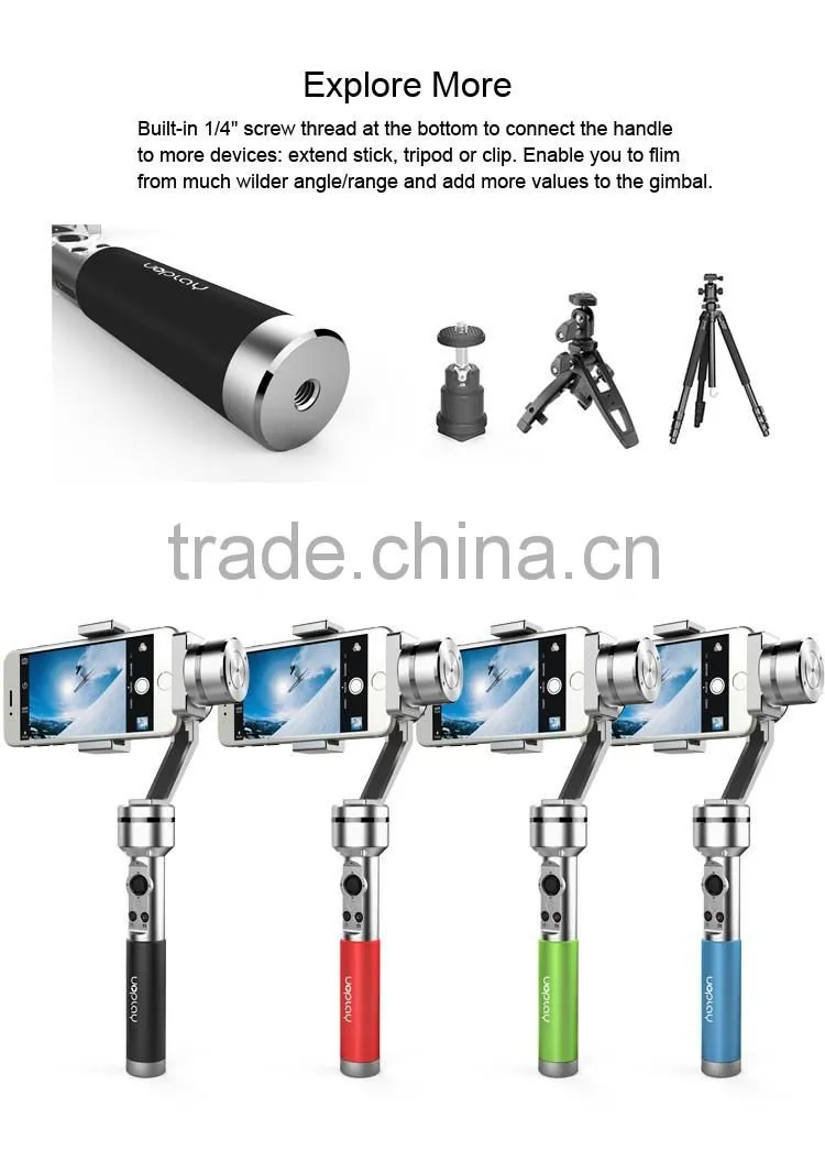 AIbird Go Pro Action Camera electrical stabilizer for Hero 3/4 and Smartphones