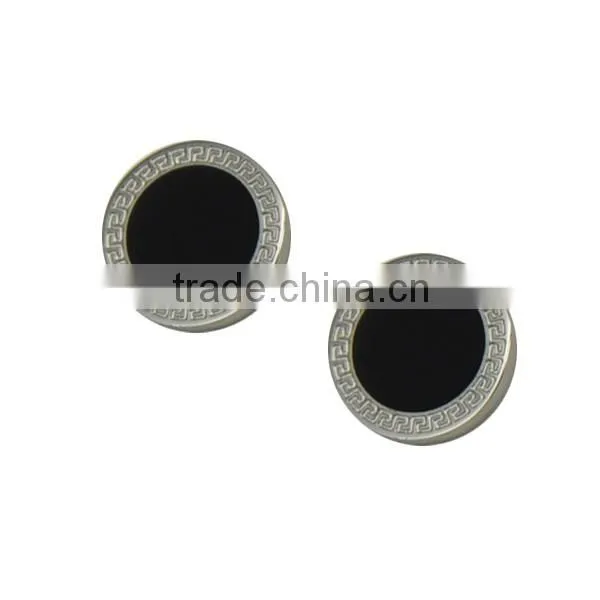 Fashion Unisex Stainless Steel SIlver Jewelry Cheap Antique Stud Earrings