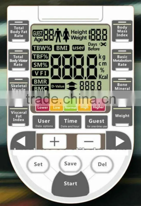 Bio impedance body fat analyzer beauty machine BD-C001