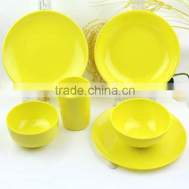 food grade melamine colorful dinner set