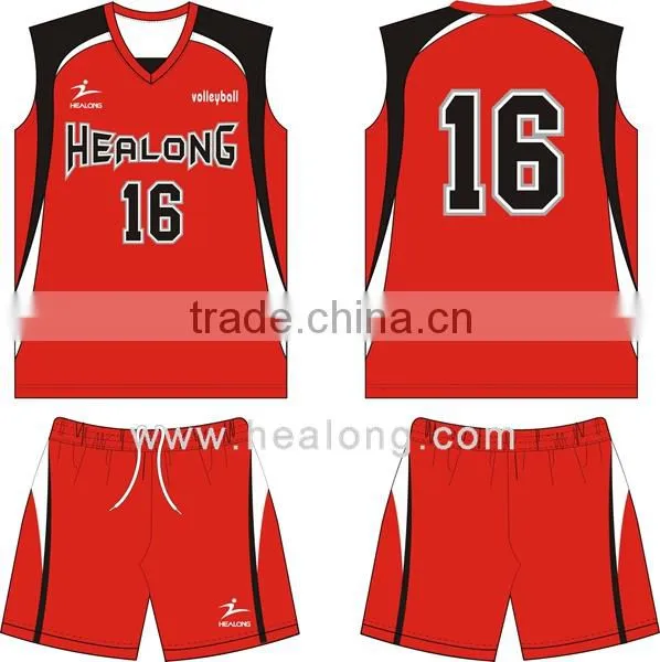 custom sleeveless plain volleyball jersey