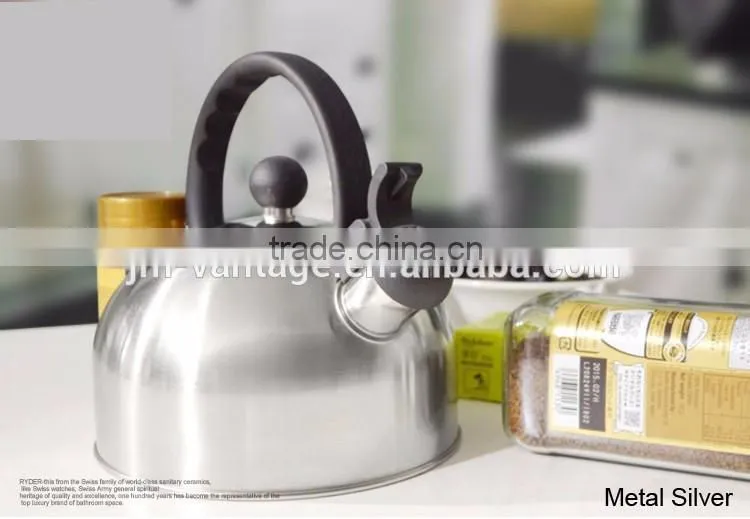 2.5L bakelite handle induction coffee stainless steel whistling kettle