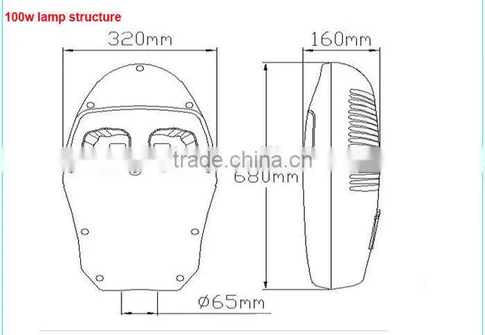Alibaba Malaysia Bridgelux High Power 180W LED Street Light