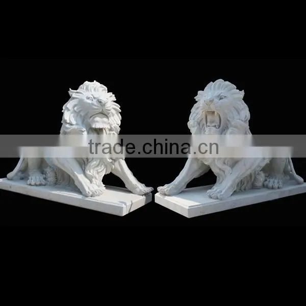 Life size marble lion statues from direct manufacture