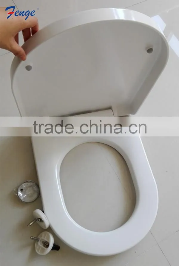 FENGE Slim Square Close Front Urea Toilet Lid For Bathroom Fittings